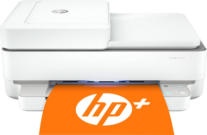 HP - ENVY 6455e Wireless All-In-One Inkjet Printer with 6 months of Instant Ink Included with HP+ - White_0