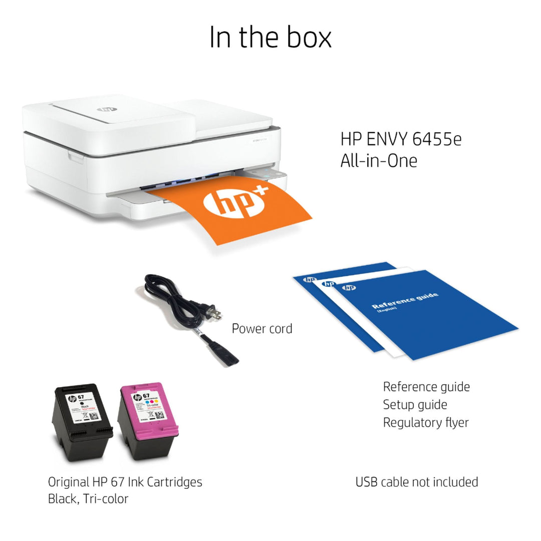 HP - ENVY 6455e Wireless All-In-One Inkjet Printer with 6 months of Instant Ink Included with HP+ - White_3
