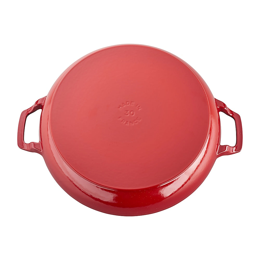 Staub - Cast Iron 3.5-qt Braiser with Glass Lid - Cherry_1