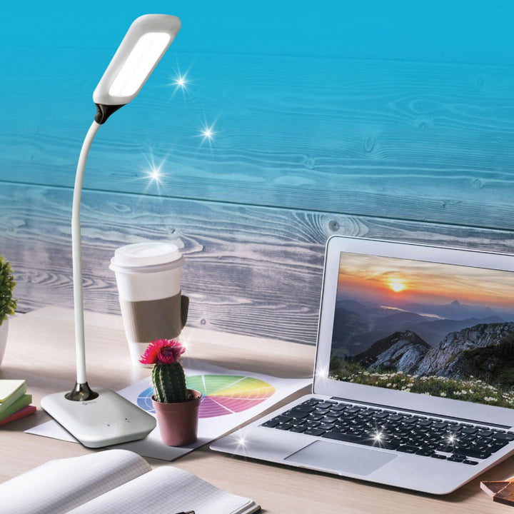 OttLite - Enhance LED Sanitizing Desk Lamp w/ SpectraClean Disinfection, 3 Brightness Settings, Touch Activated Control & USB Port_1