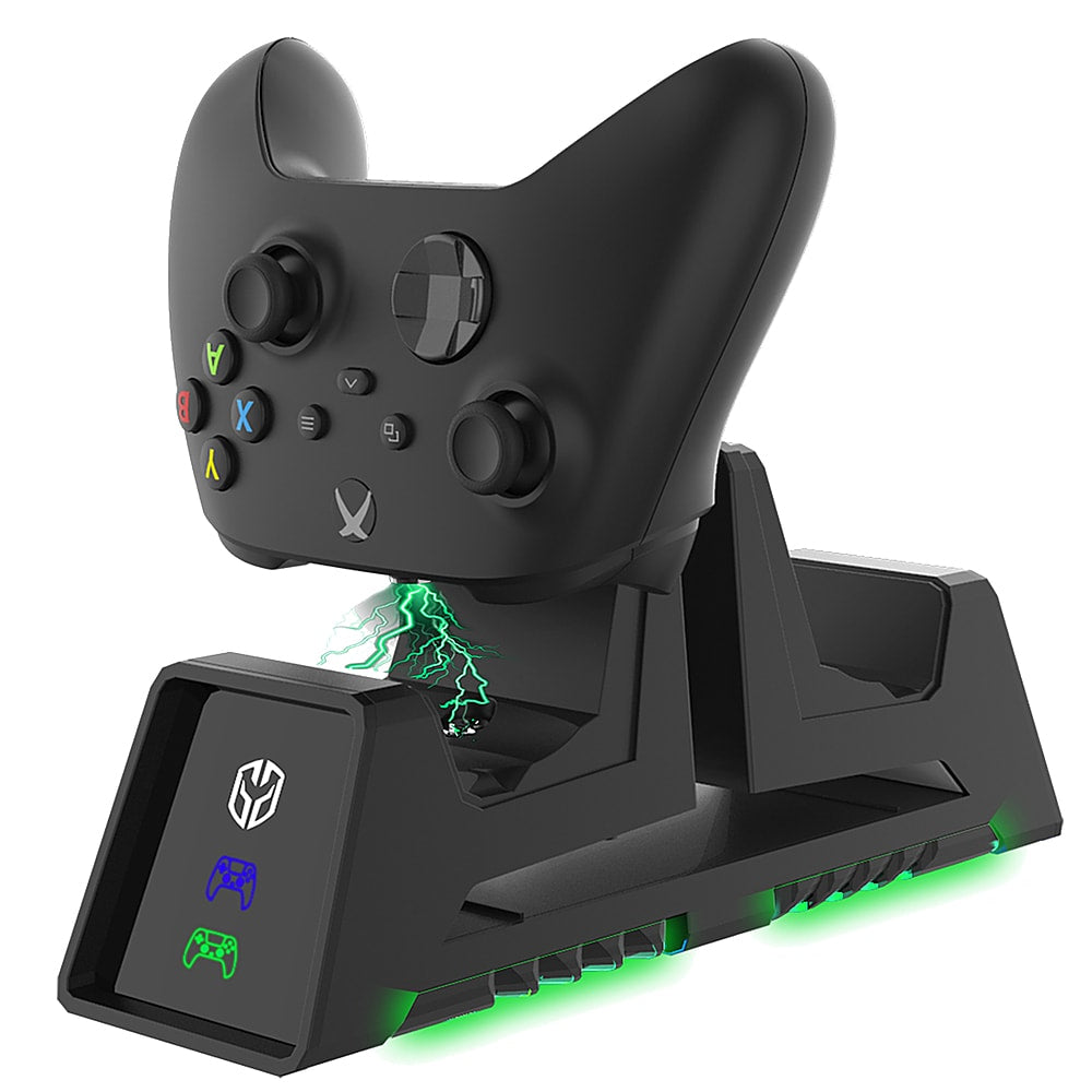 Ghost Gear - Xbox Series X Dual Controller Charge Station and Headphone Stand - Black_0