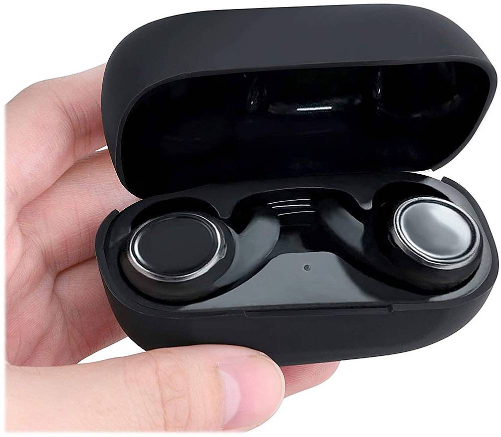 SaharaCase - Silicone Case for JBL Reflect Mini True Wireless NC Sport Headphones - Black_1