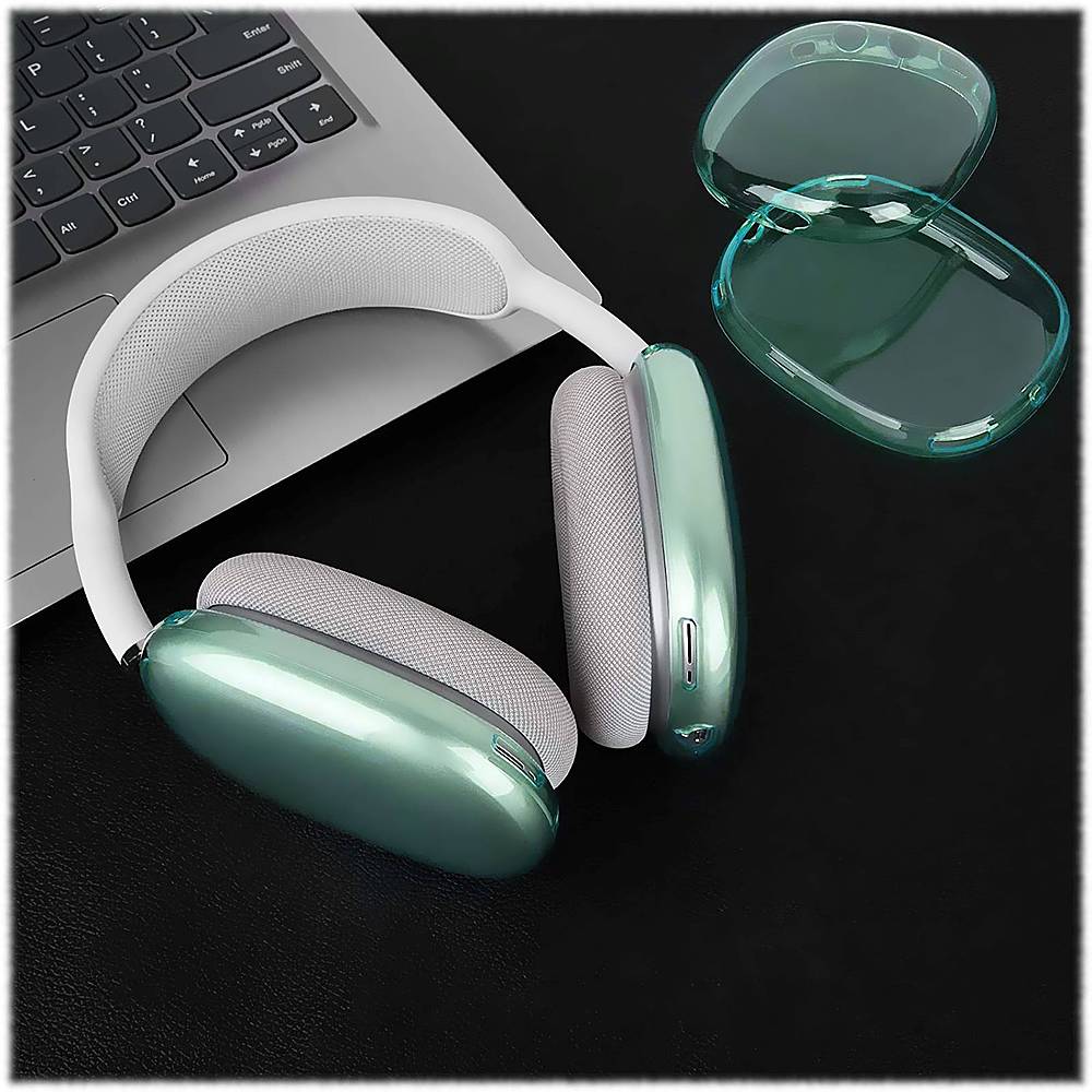 SaharaCase - Hybrid Flex Case for Apple AirPods Max - Transparent Green_3