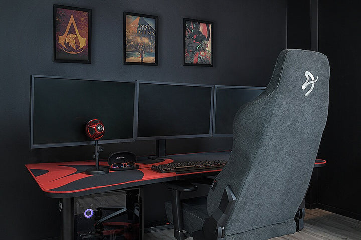 Arozzi - Vernazza Premium Soft Fabric Ergonomic Office/Gaming Chair - Dark Grey_5