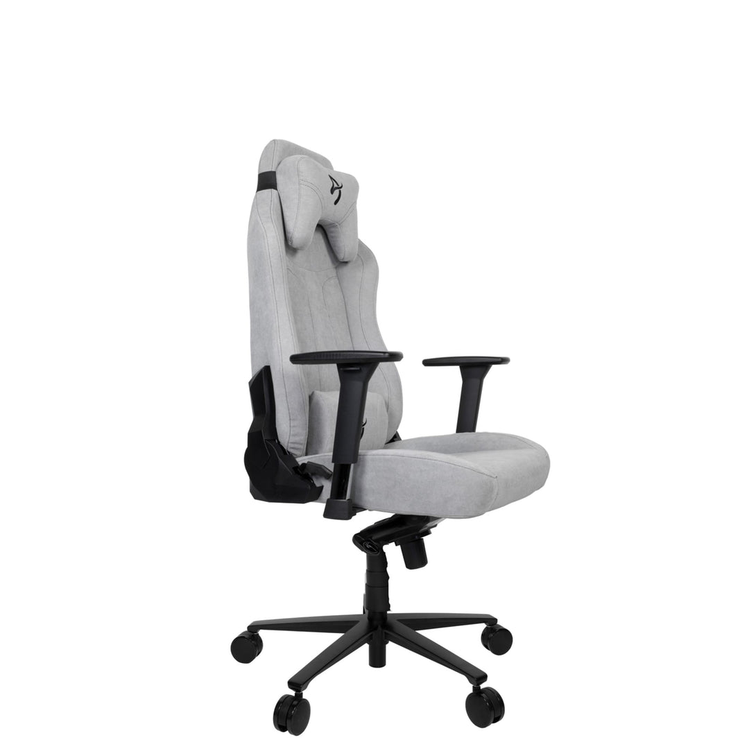 Arozzi - Vernazza Premium Soft Fabric Ergonomic Office/Gaming Chair - Light Grey_3