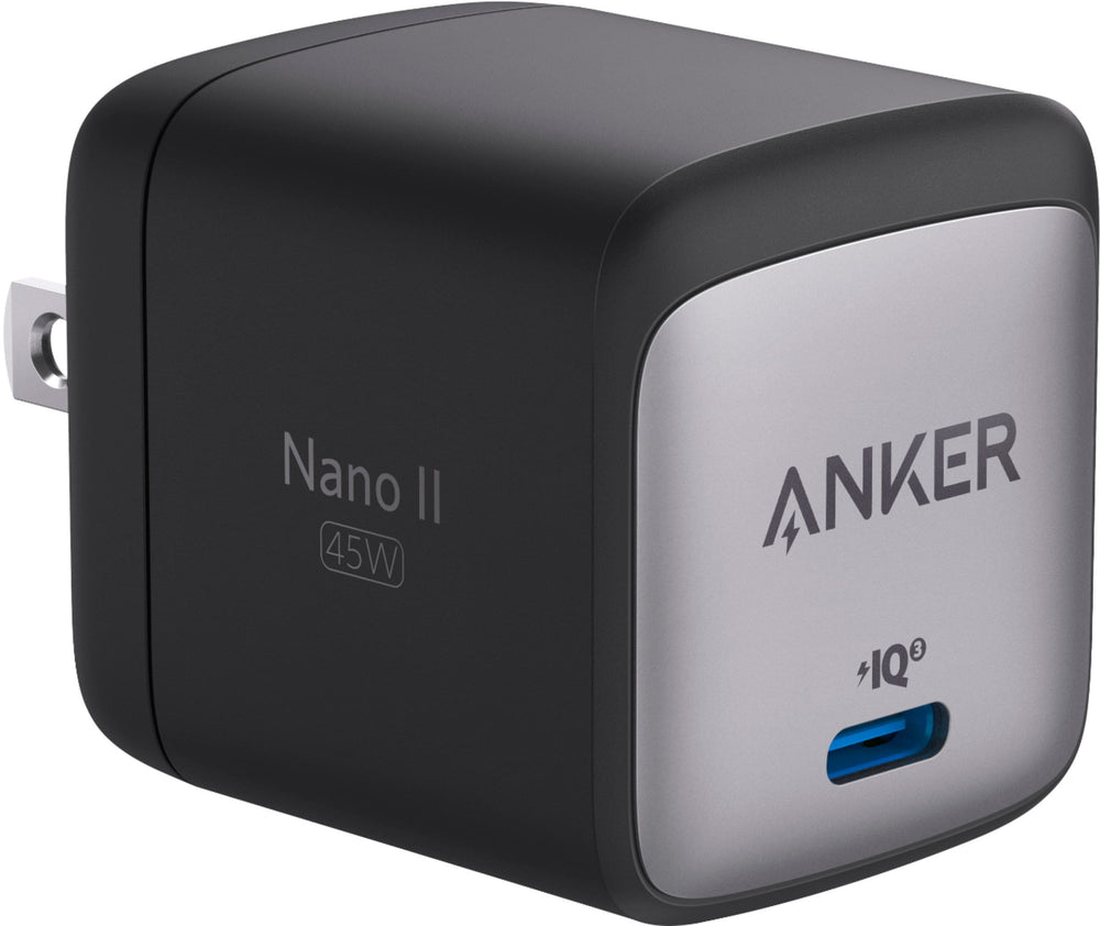 Anker - Nano II 45W PPS USB-C Wall Charger Samsung Galaxy Compatible - Black_1