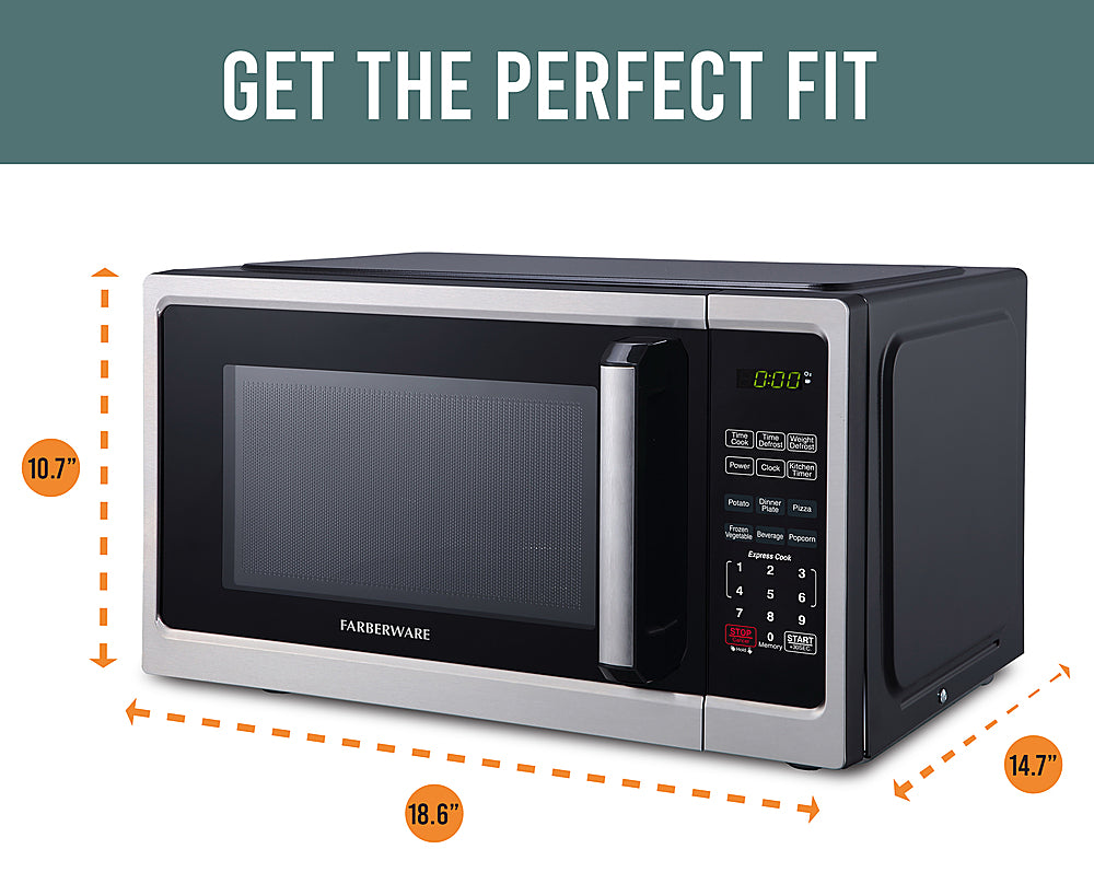 Farberware - Classic 0.9 Cu. Ft. Countertop Microwave with Speed Cooking_5
