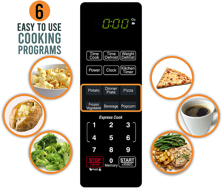 Farberware - Classic 0.9 Cu. Ft. Countertop Microwave with Speed Cooking_2