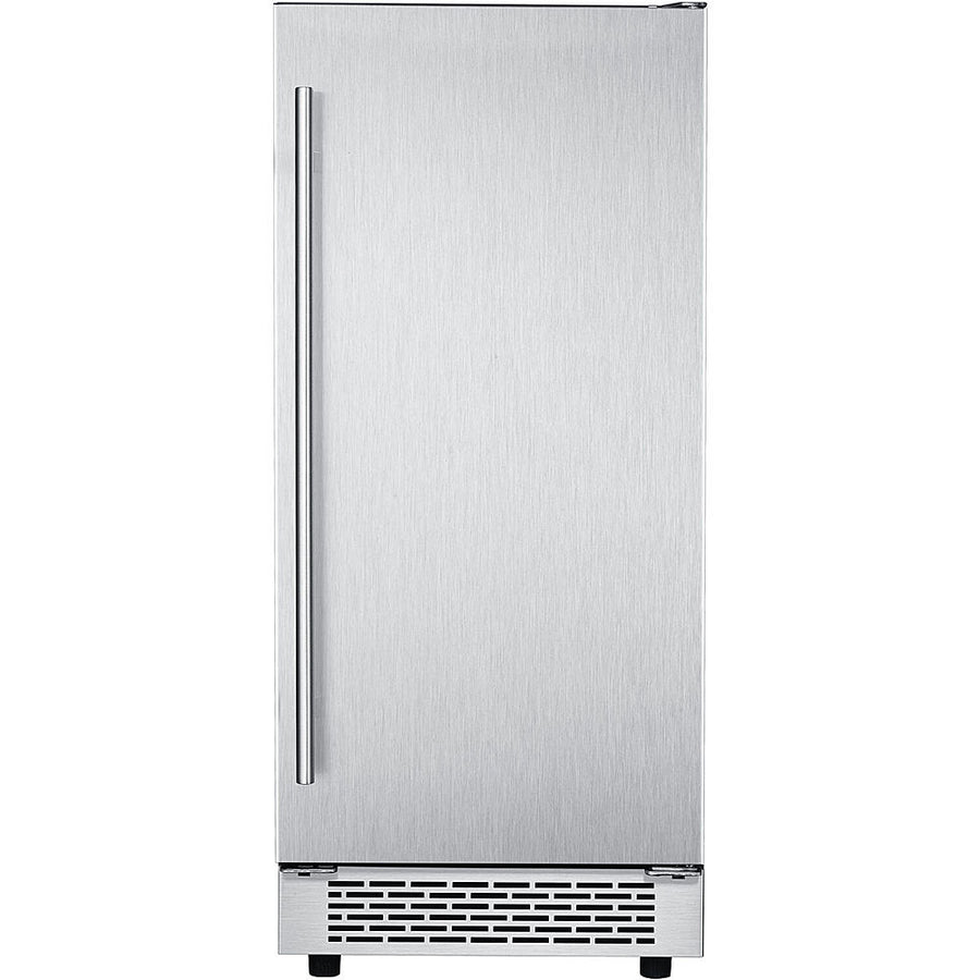 Hanover - Studio Series 15" 32-Lb. Freestanding Icemaker with Reverible Door and Touch Controls - Silver_0