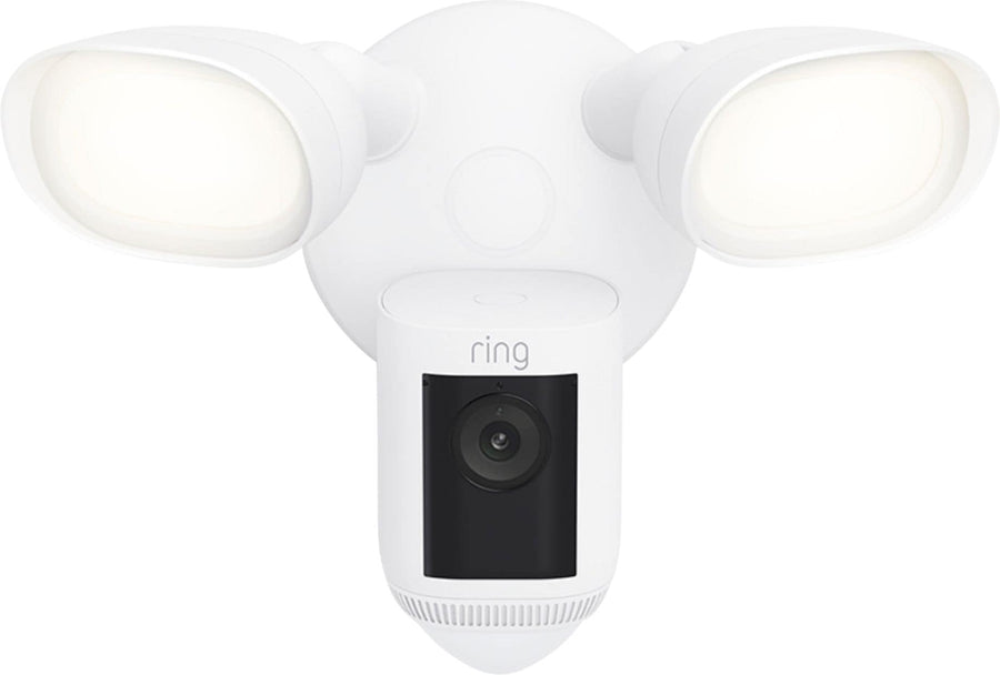 Ring - Floodlight Cam Wired Pro Outdoor Wireless 1080p Surveillance Camera - White_0