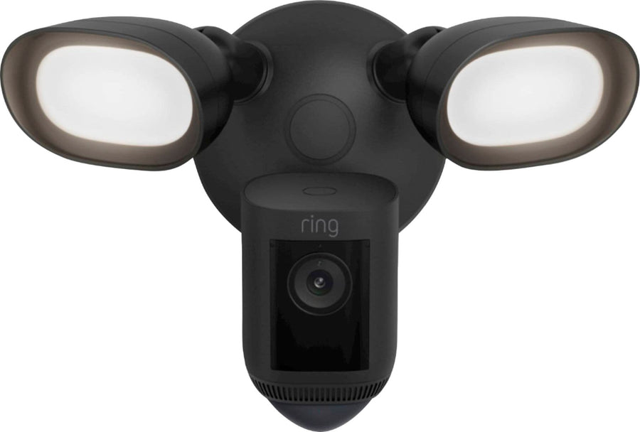 Ring - Floodlight Cam Wired Pro Outdoor Wireless 1080p Surveillance Camera - Black_0