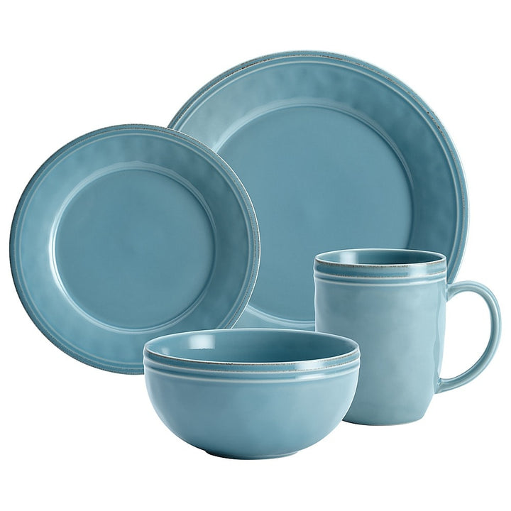 Rachael Ray - Cucina 16-Piece Ceramic Dinnerware Set - Agave Blue_2