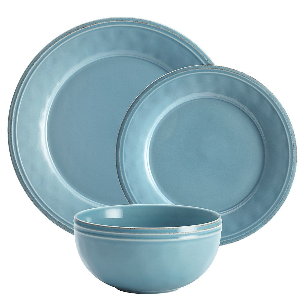 Rachael Ray - Cucina 16-Piece Ceramic Dinnerware Set - Agave Blue_4
