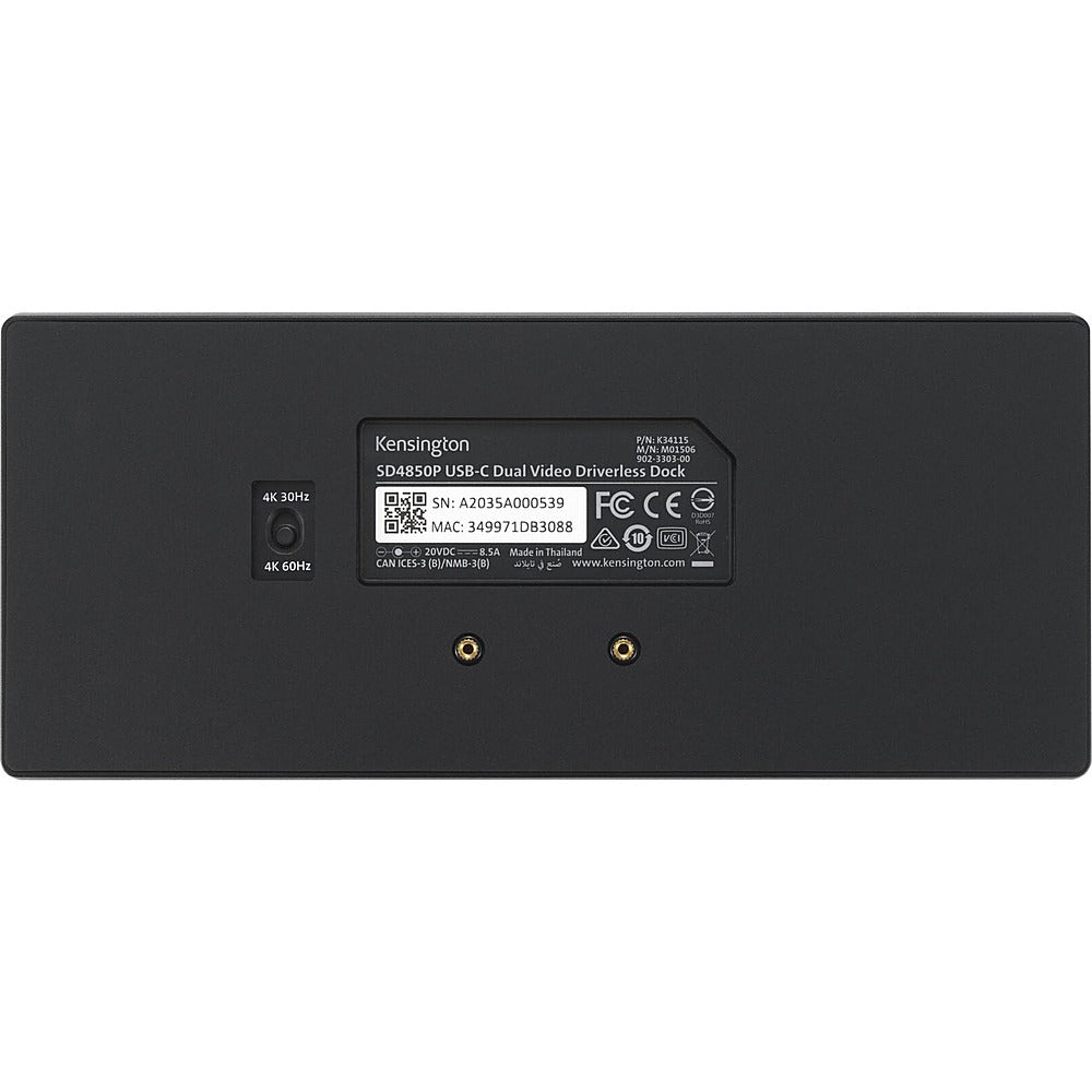 Kensington - SD4850P Docking Station - Black_6