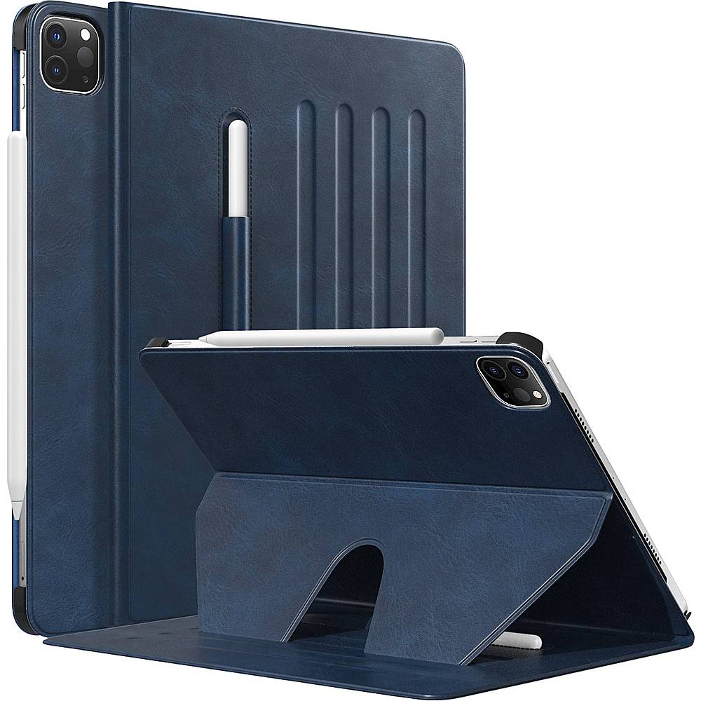SaharaCase - Multi-Angle Folio Case for Apple iPad Pro 12.9" (5th Generation 2021) - Dark Blue_7