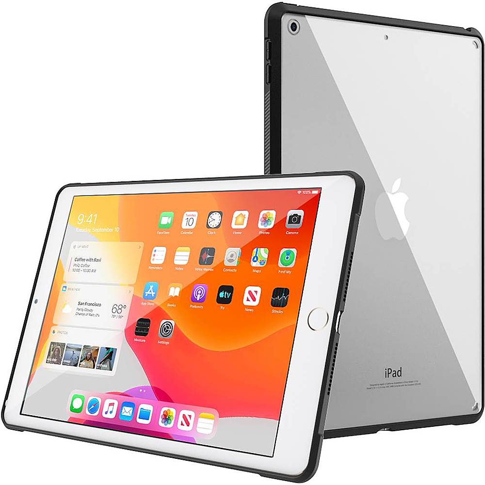 SaharaCase - Hybrid-Flex Hard Shell Case for Apple iPad 10.2" (9th Generation 2021) - Clear Black_3