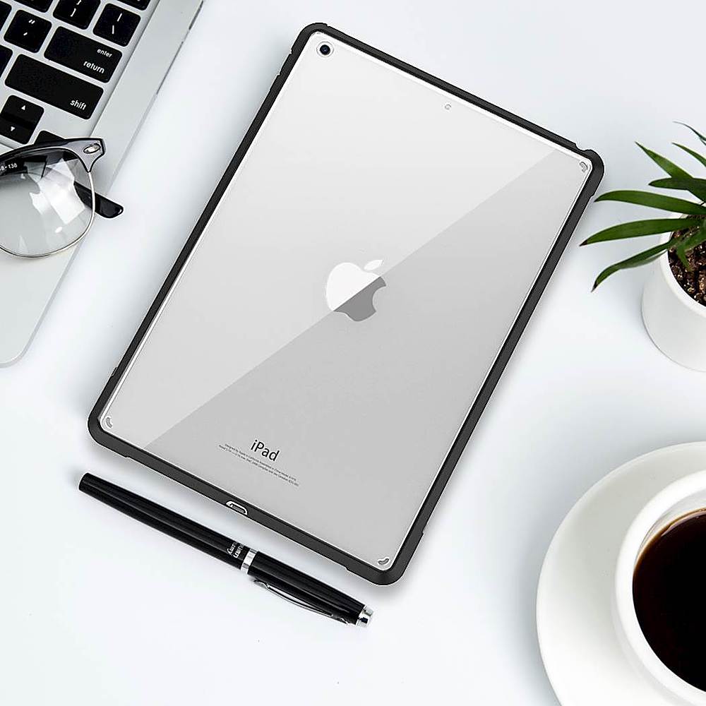 SaharaCase - Hybrid-Flex Hard Shell Case for Apple iPad 10.2" (9th Generation 2021) - Clear Black_1
