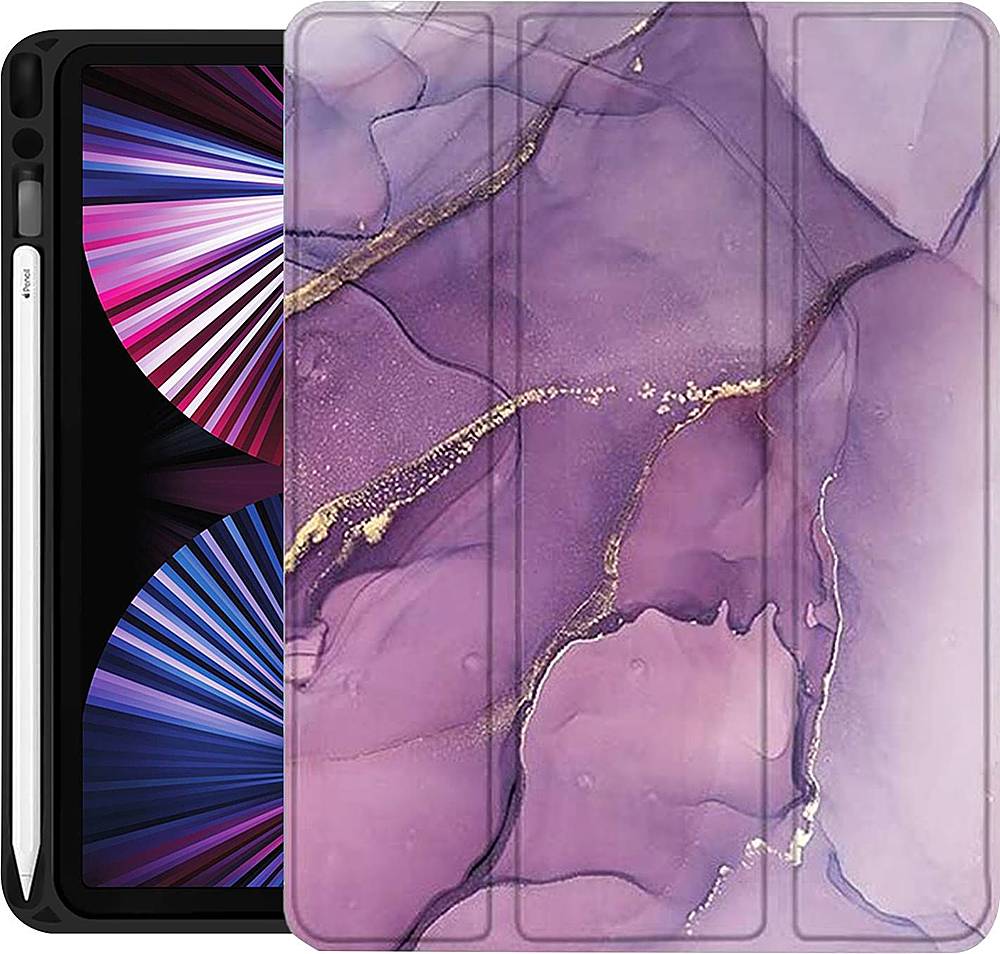 SaharaCase - Marble Series Folio Case for Apple iPad Pro 11" (3rd Generation 2021) - Purple_4