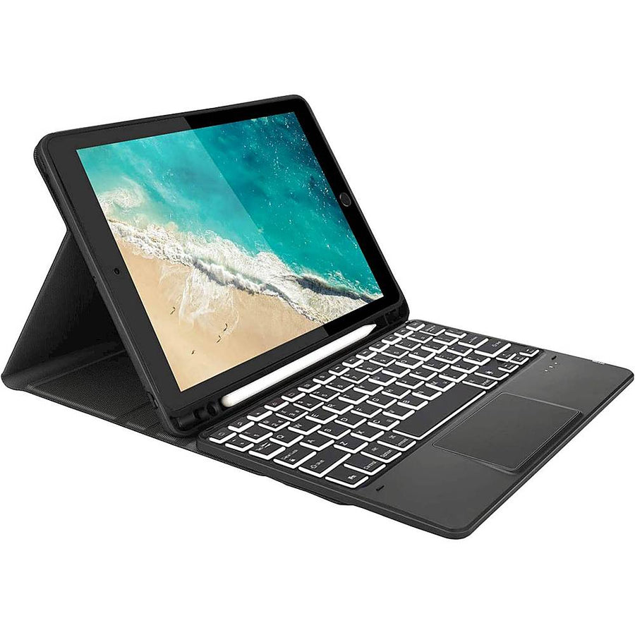 SaharaCase - Keyboard Case with Mouse Pad for Apple iPad 10.2" (9th Generation 2021) - Black_0
