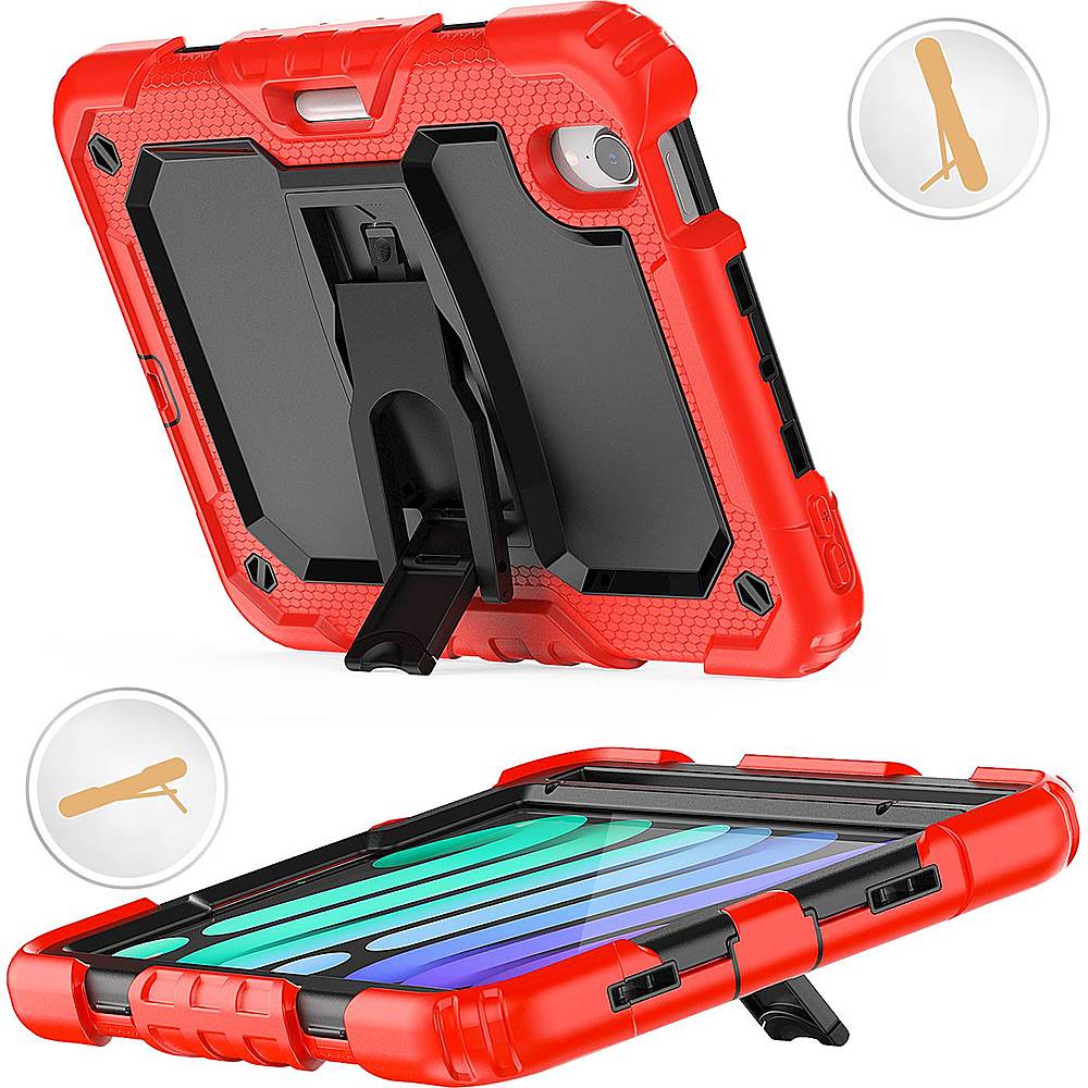 SaharaCase - Defence Series Case for Apple iPad mini (6th Generation 2021) - Red_3