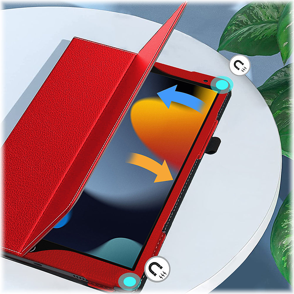 SaharaCase - Bi-Fold Folio Case for Apple iPad 10.2" (9th Generation 2021) - Red_4