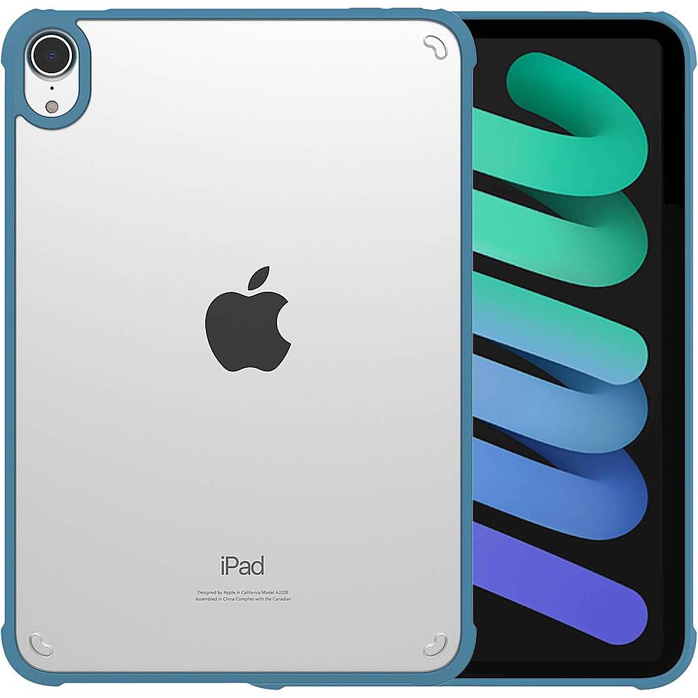SaharaCase - Hybrid-Flex Series Case for Apple iPad mini (6th Generation 2021) - Clear Blue_5