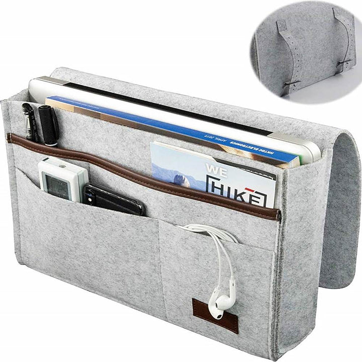 SaharaCase - Bedside Storage Bag for Most Cell Phones and Tablets - Gray_7