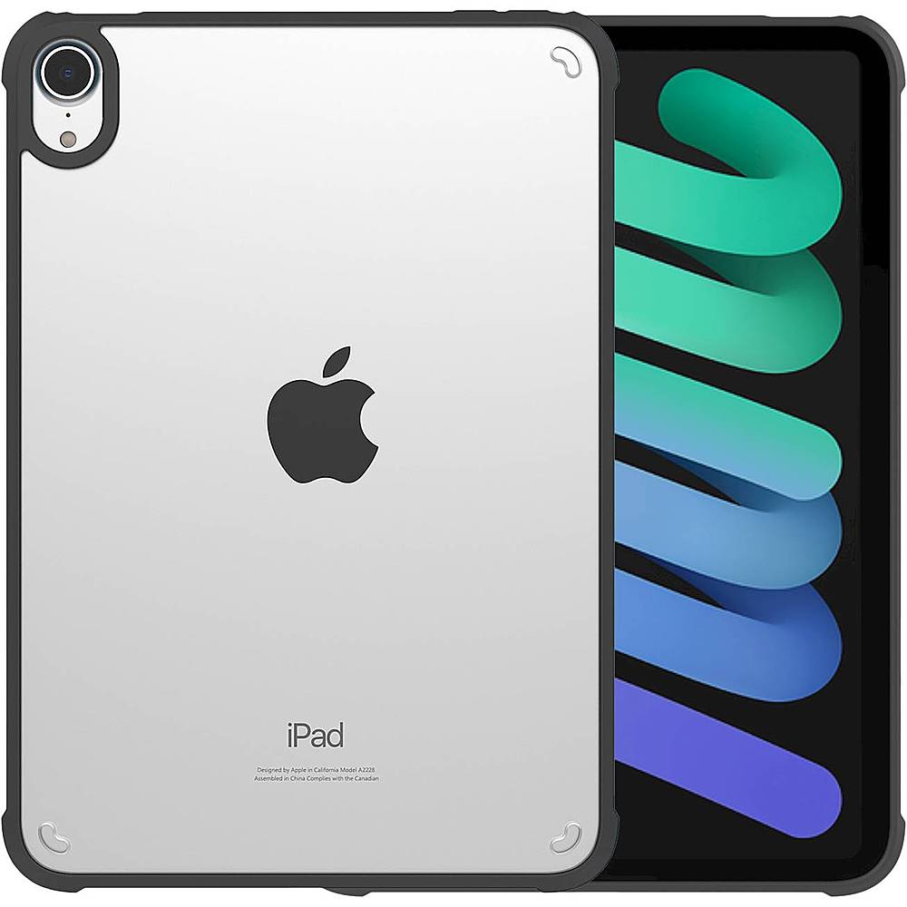 SaharaCase - Hybrid-Flex Series Case for Apple iPad mini (6th Generation 2021) - Clear Black_5