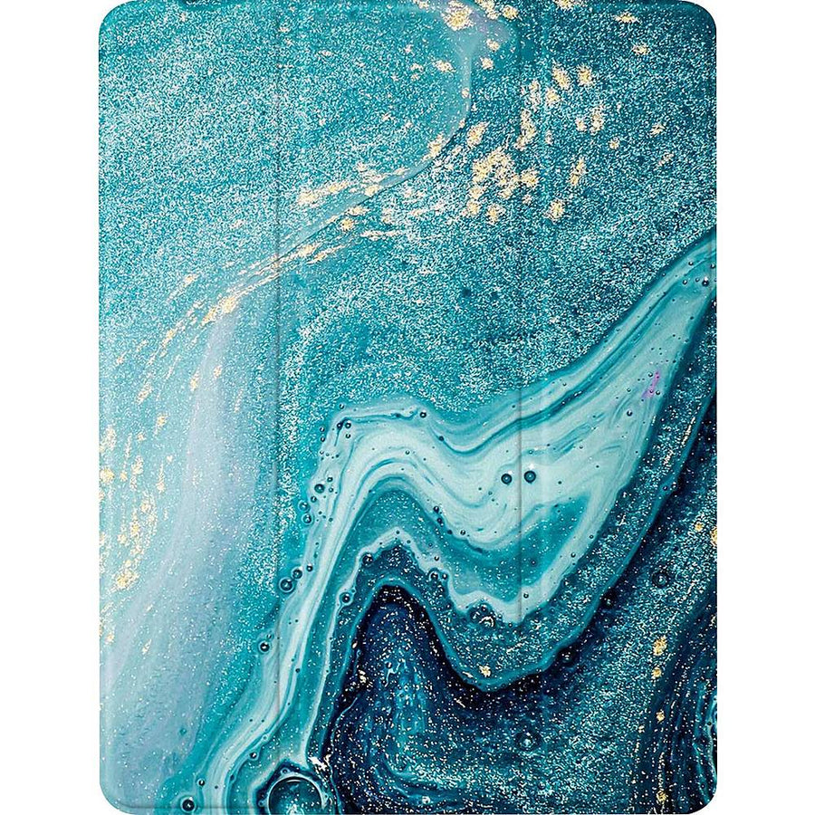 SaharaCase - Marble Series Folio Case for Apple iPad Pro 12.9" (5th Generation 2021) - Green_0