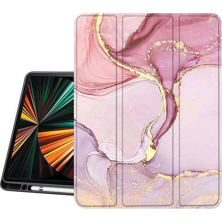 SaharaCase - Marble Series Folio Case for Apple iPad Pro 12.9" (5th Generation 2021) - Pink_4