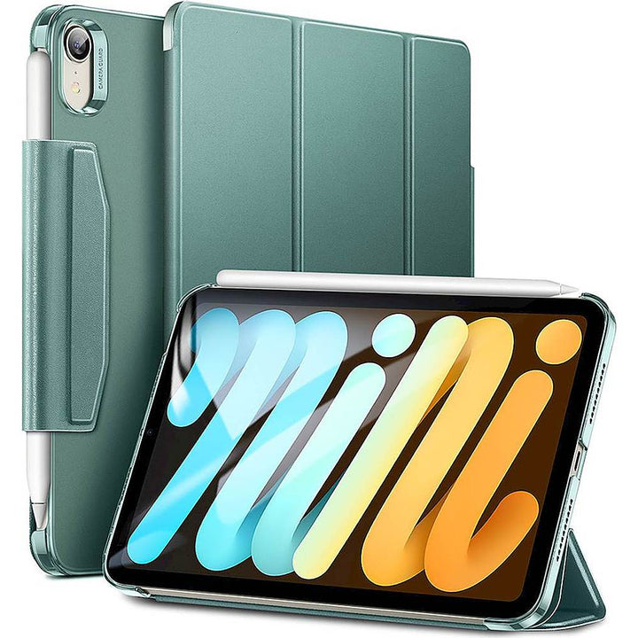 SaharaCase - ESR Folio Case for Apple iPad mini (6th Generation 2021) - Forest Green_2