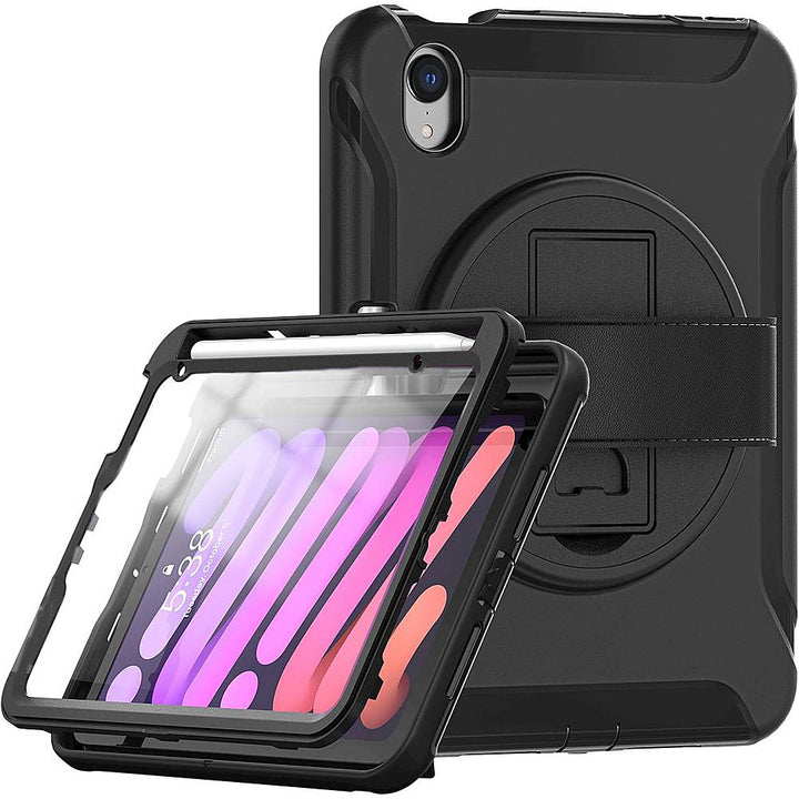 SaharaCase - Protection Hand Strap Series Case for Apple iPad mini (6th Generation 2021) - Black_4