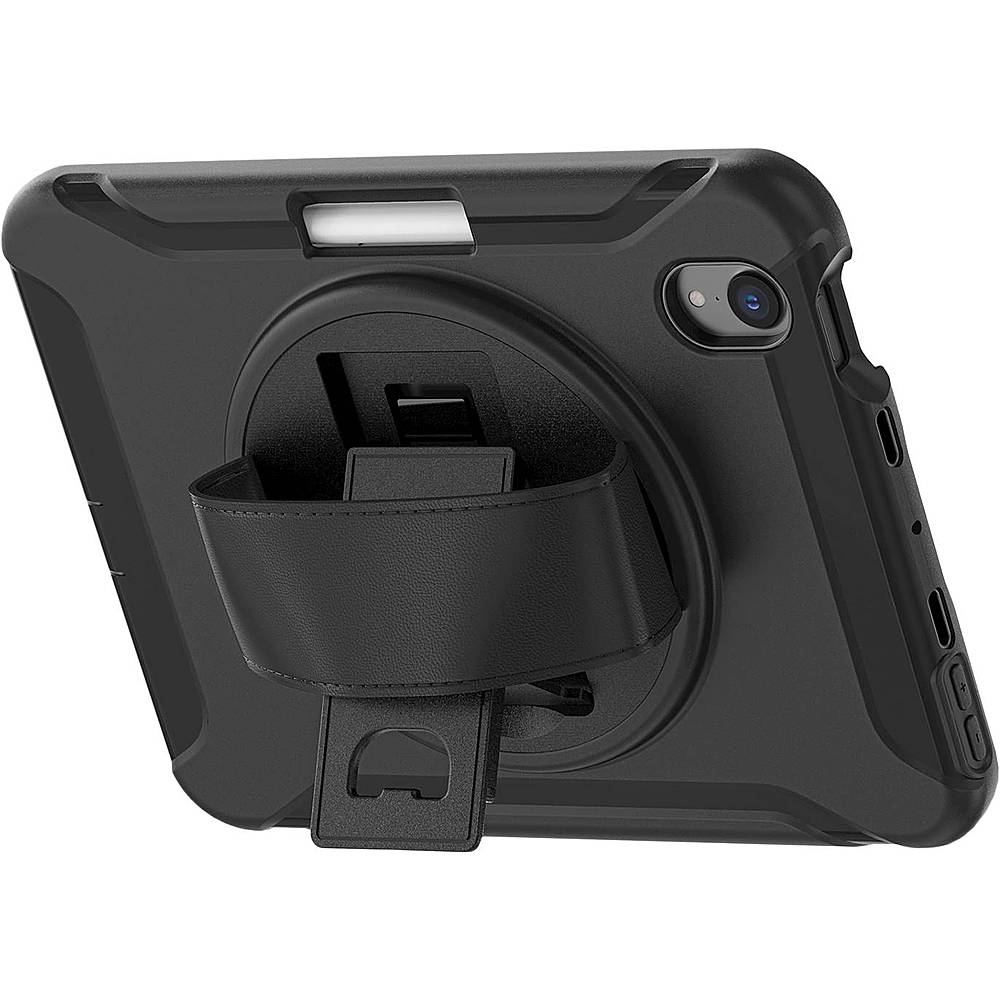 SaharaCase - Protection Hand Strap Series Case for Apple iPad mini (6th Generation 2021) - Black_1