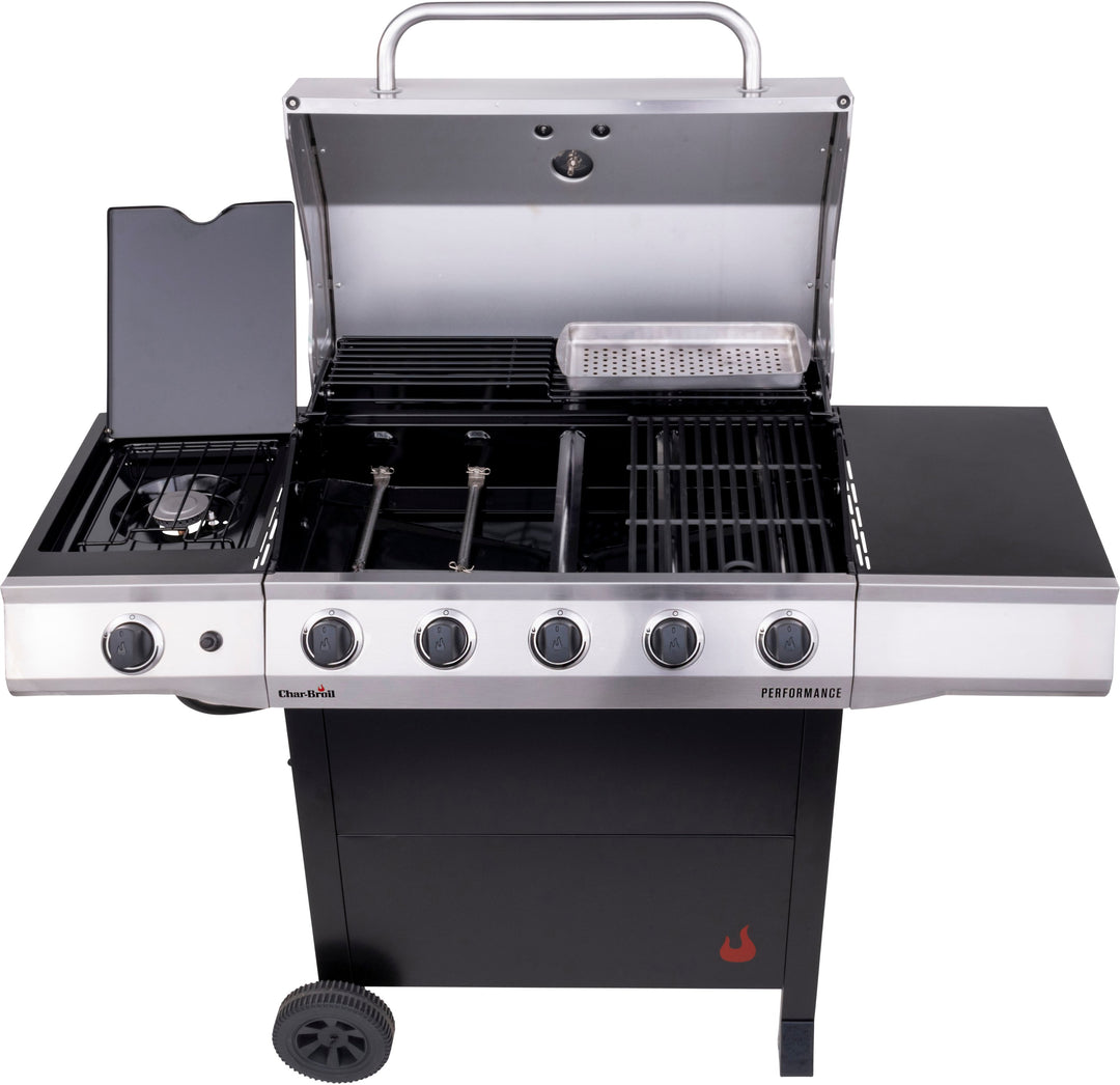 Char-Broil Performance Series 5-Burner Gas Grill with Cabinet - Stainless Steel and Black - Stainless Steel_2