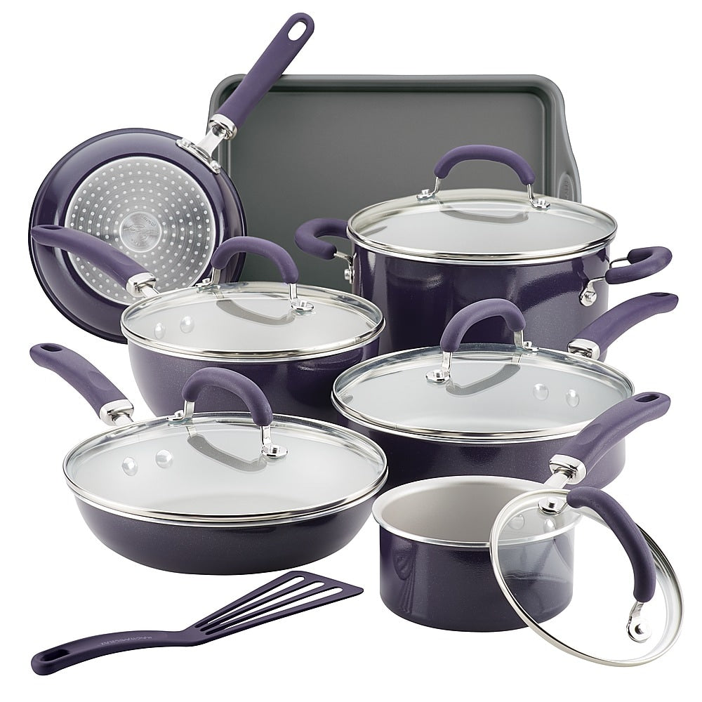 Rachael Ray - Create Delicious 13-Piece Cookware Set - Purple Shimmer_9