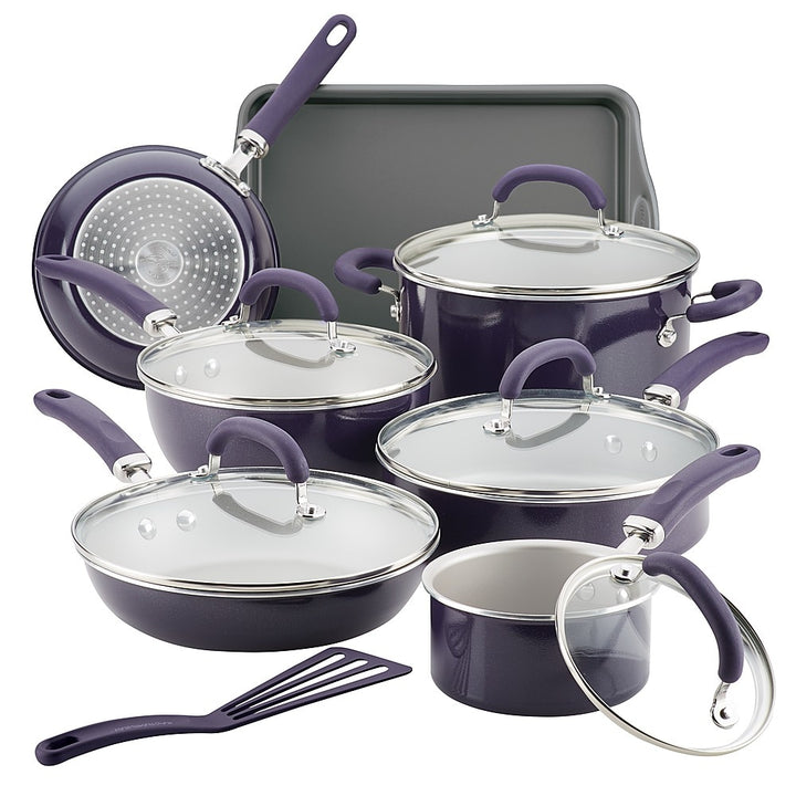 Rachael Ray - Create Delicious 13-Piece Cookware Set - Purple Shimmer_7