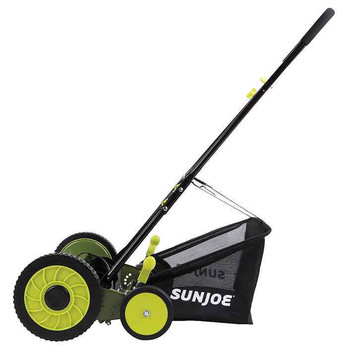 Sun Joe - MJ501M Manual Reel Mower w/ Grass Catcher | 18 inch - Green_2