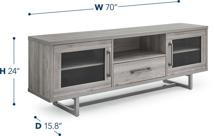 Insignia™ - TV Stand for Most TVs Up to 80" - Gray_5