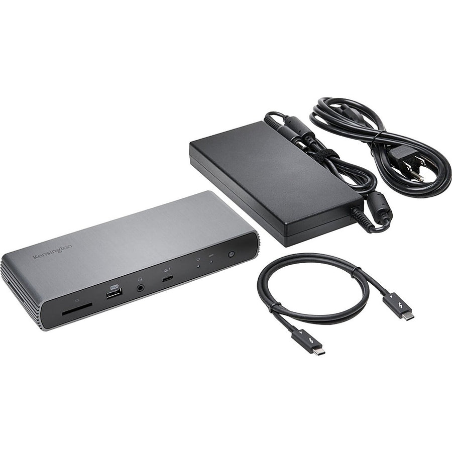 Kensington - SD5700T Thunderbolt 4 Dual 4K Docking Station with 90W PD - Gray_0