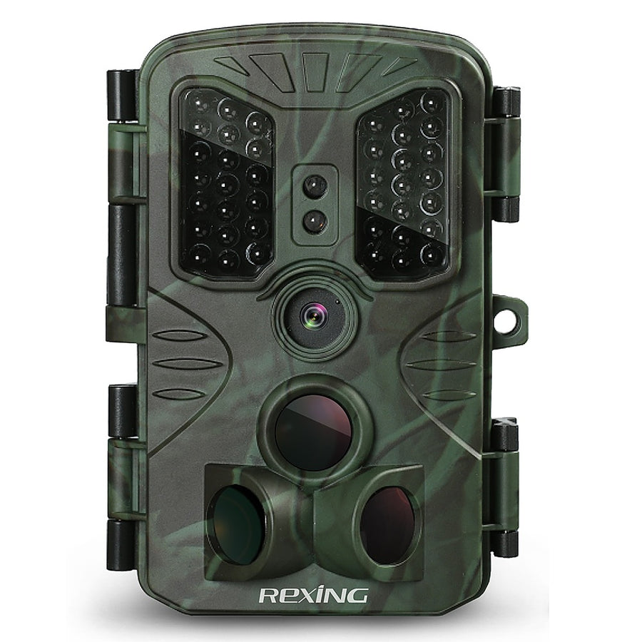 Rexing - H1 Blackhawk Trail Camera with Day and Night Ultra Fast Motion Detection - Green_0