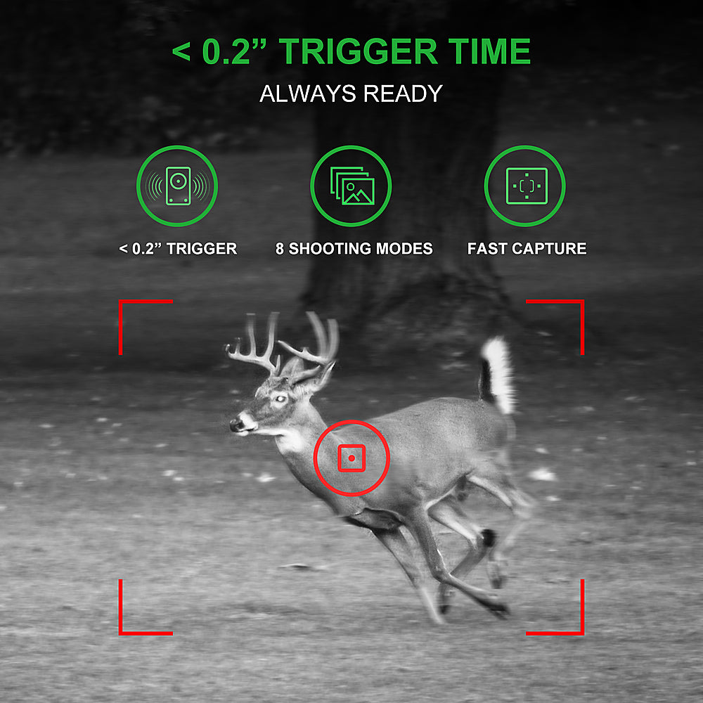 Rexing - H1 Blackhawk Trail Camera with Day and Night Ultra Fast Motion Detection - Green_11