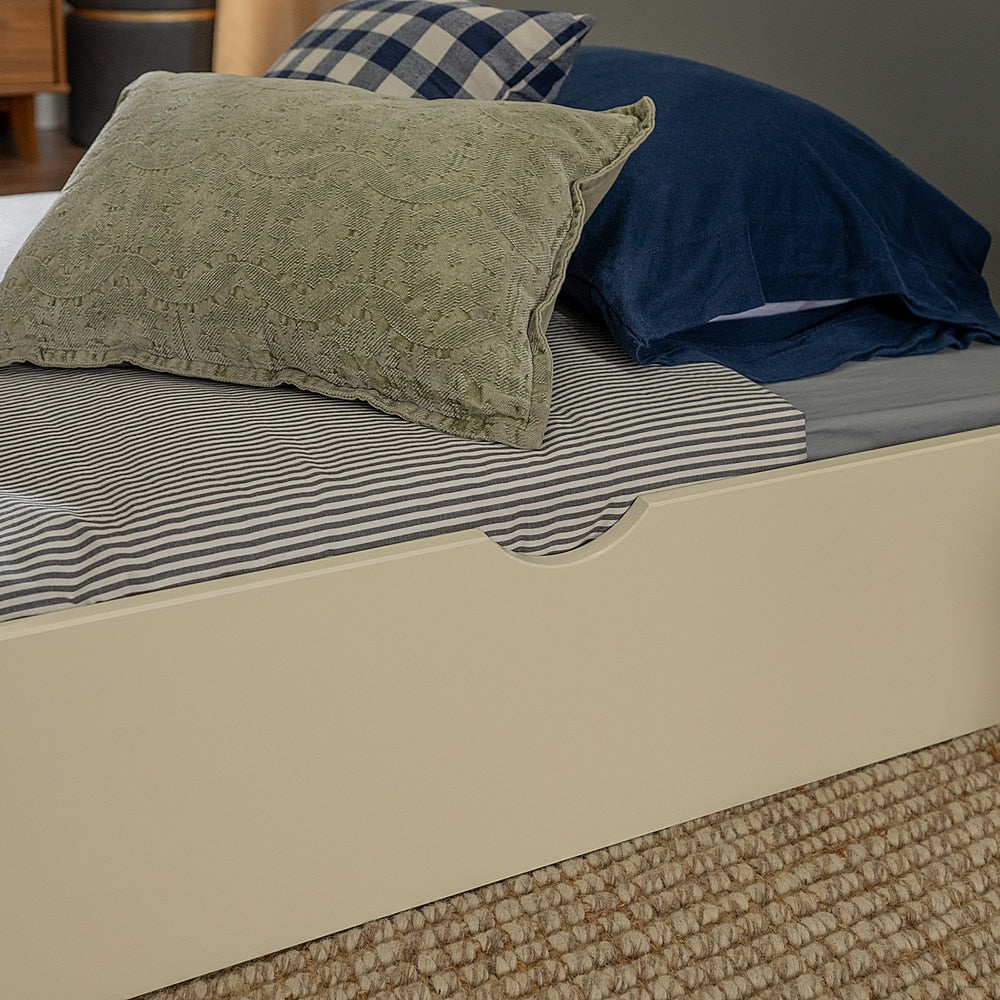 Walker Edison - Solid Wood Twin Trundle Bed - White_1