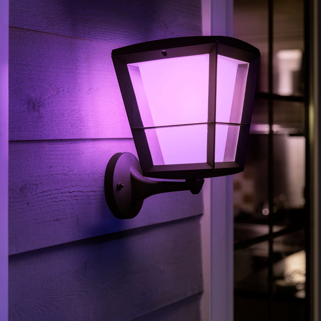 Philips - Hue White and Color Ambiance Econic Outdoor Wall Light - Black_6