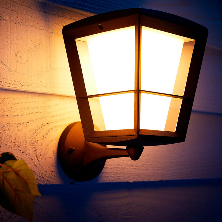 Philips - Hue White and Color Ambiance Econic Outdoor Wall Light - Black_2