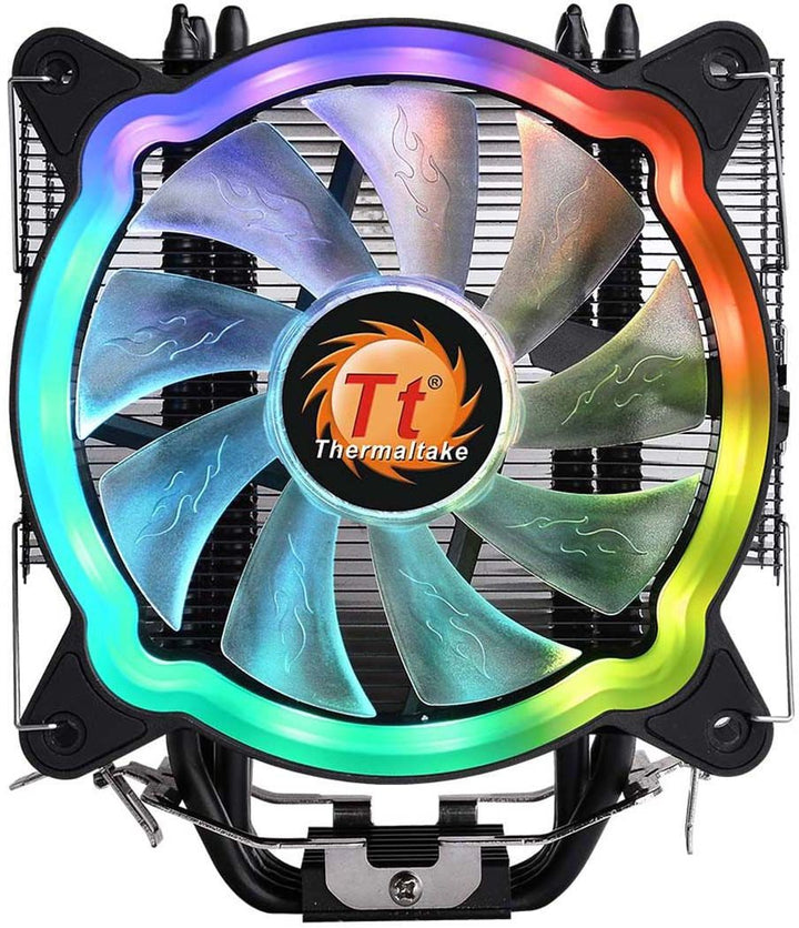 Thermaltake - UX200 5V Motherboard ARGB Sync 16.8 Million Colors 15 Addressable LED Intel/AMD Universal CPU Cooler - Black_5