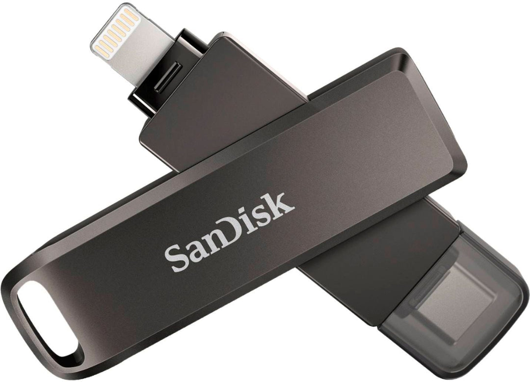SanDisk - 128GB iXpand Flash Drive Luxe for iPhone Lightning and Type-C Devices_0