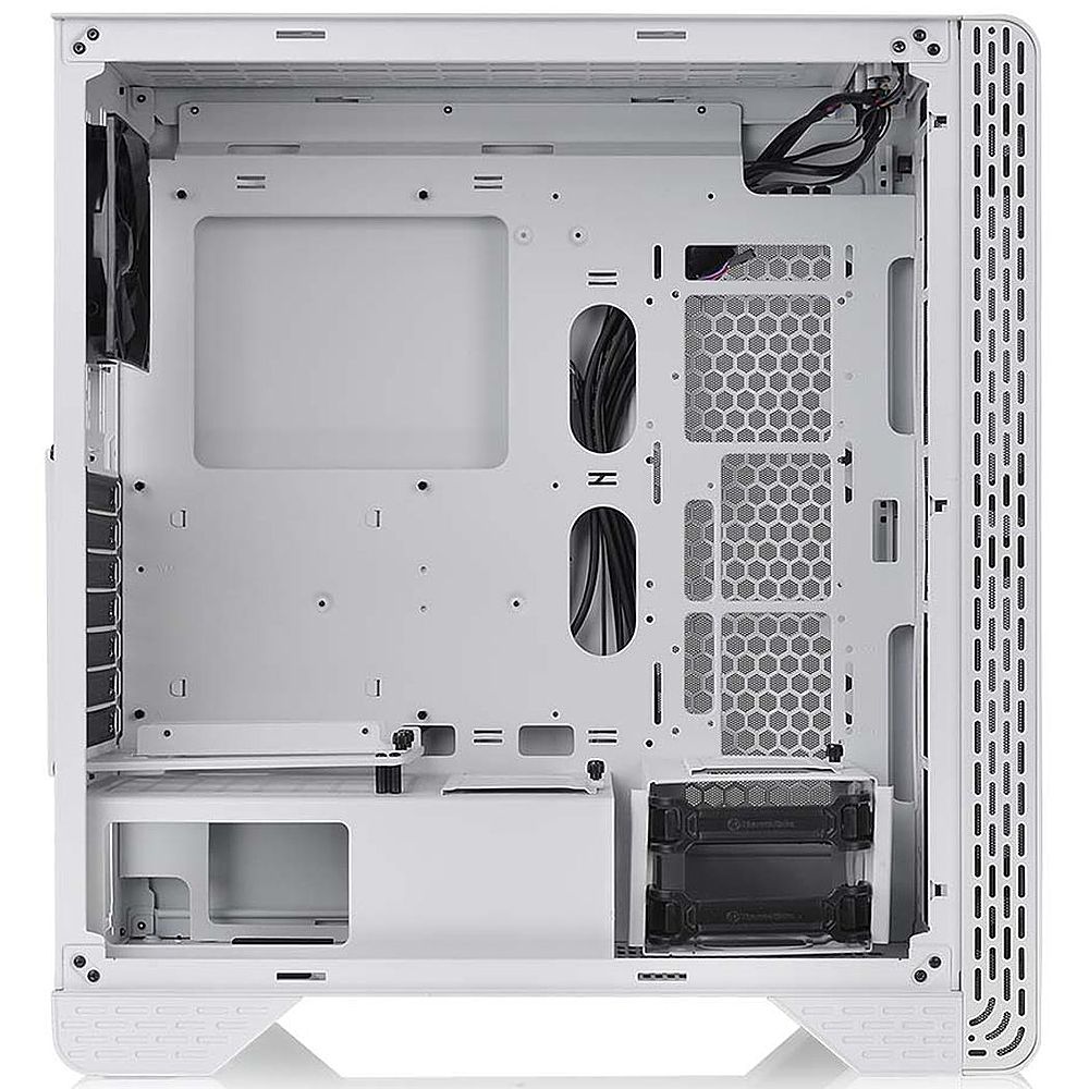 Thermaltake - S300 Tempered Glass Snow Edition ATX Mid-Tower Computer Case with 120mm Rear Fan Pre-Installed - Snow_1