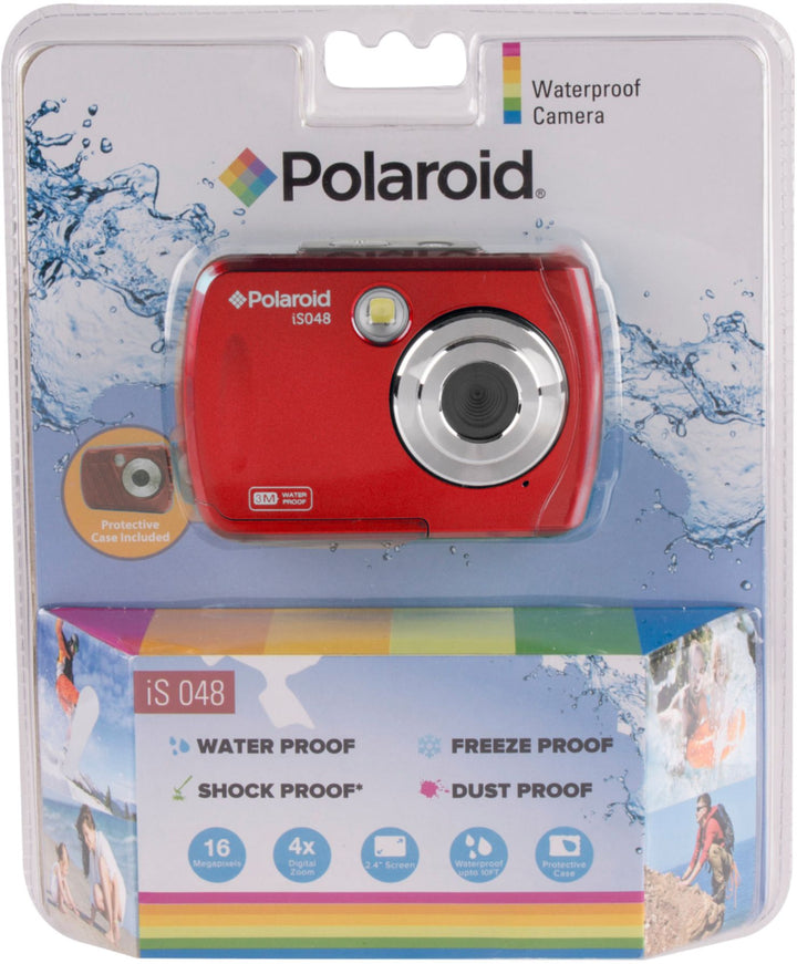 Polaroid - 16MP Waterproof Digital Camera - Red_4