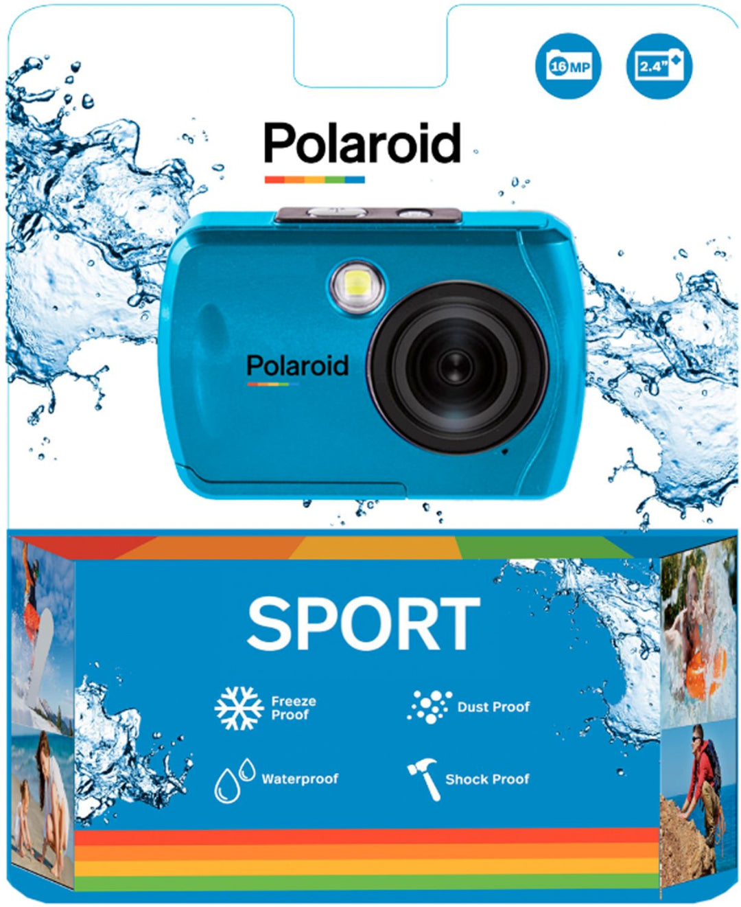 Polaroid - 16MP Waterproof Digital Camera - Teal_2