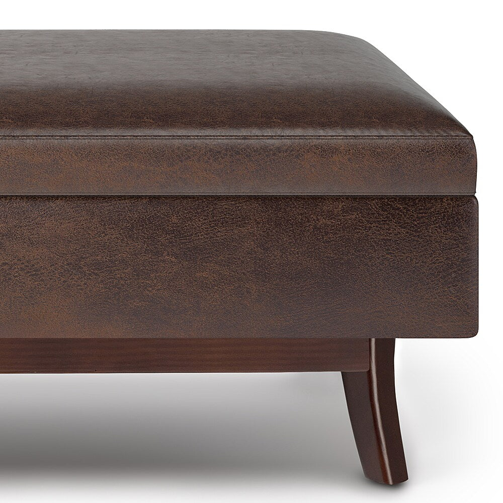 Simpli Home - Owen Rectangular Storage Ottoman - Distressed Chestnut Brown_2